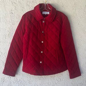 Calvin Klein Collared Quilted Coat with Hood – NWOT